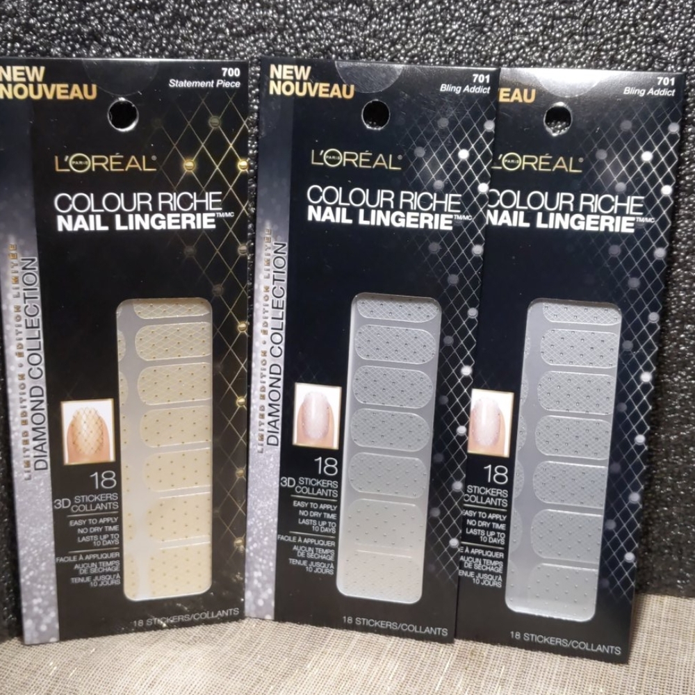 L'oreal colour riche nail lingerie LOT of 3